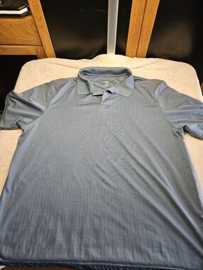 Haggar Cool 18 Performance Green/Blue Polo Shirt XXL